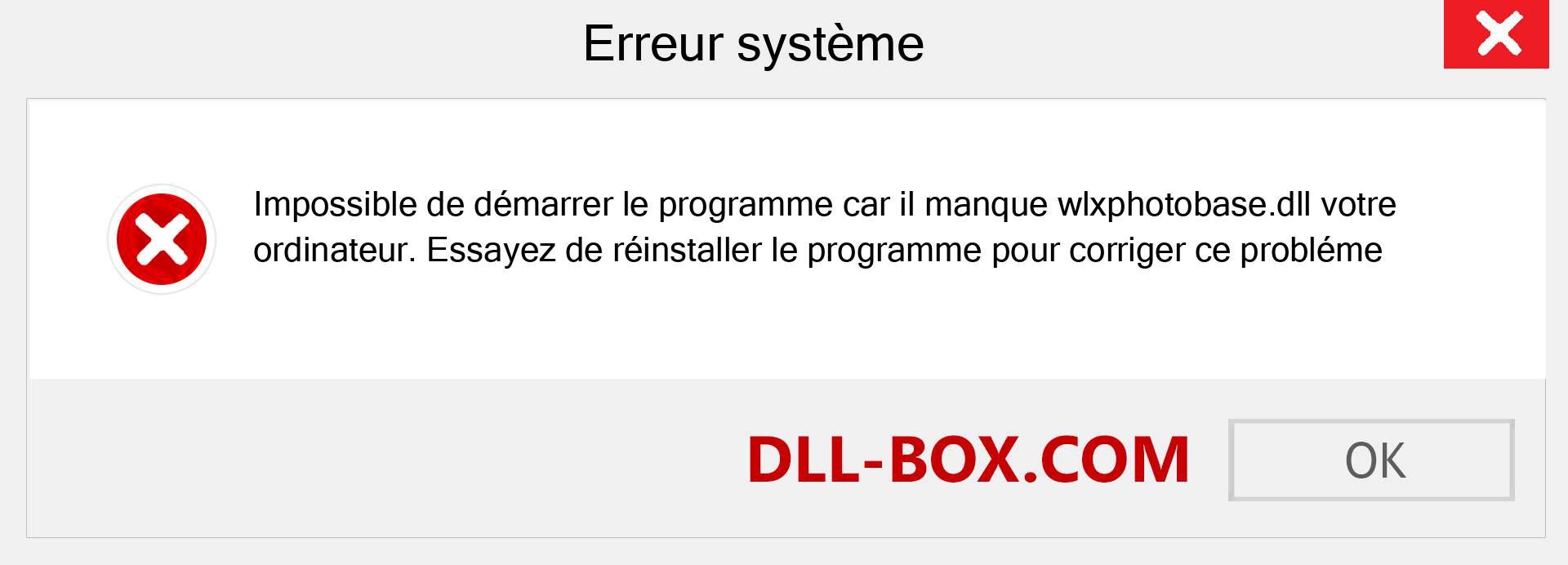 Le fichier wlxphotobase.dll est manquant ?. Télécharger pour Windows 7, 8, 10 - Correction de l'erreur manquante wlxphotobase dll sur Windows, photos, images